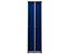 Garderobenspind | HxBxT 180 x 50 x 50 cm | Zylinderschloss | Grau-Blau